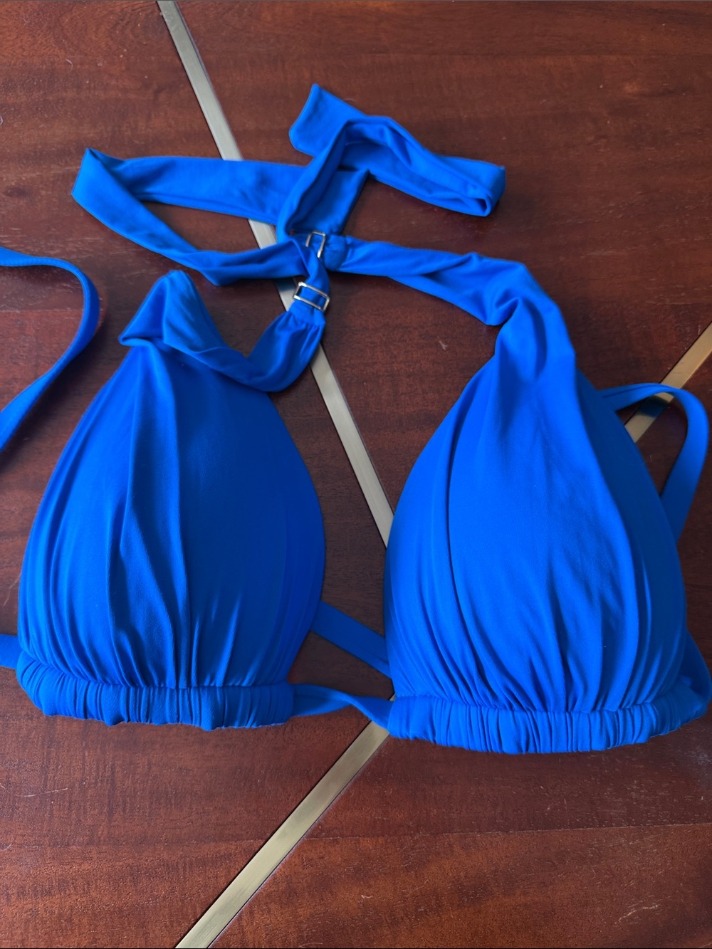 Lauren Ralph Lauren Royal Blue Halter Bikini Top